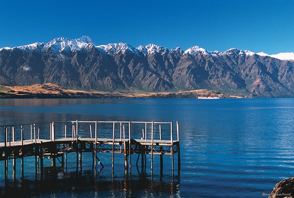 Alps behind a lake