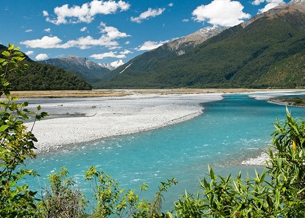 River flowing through Haast