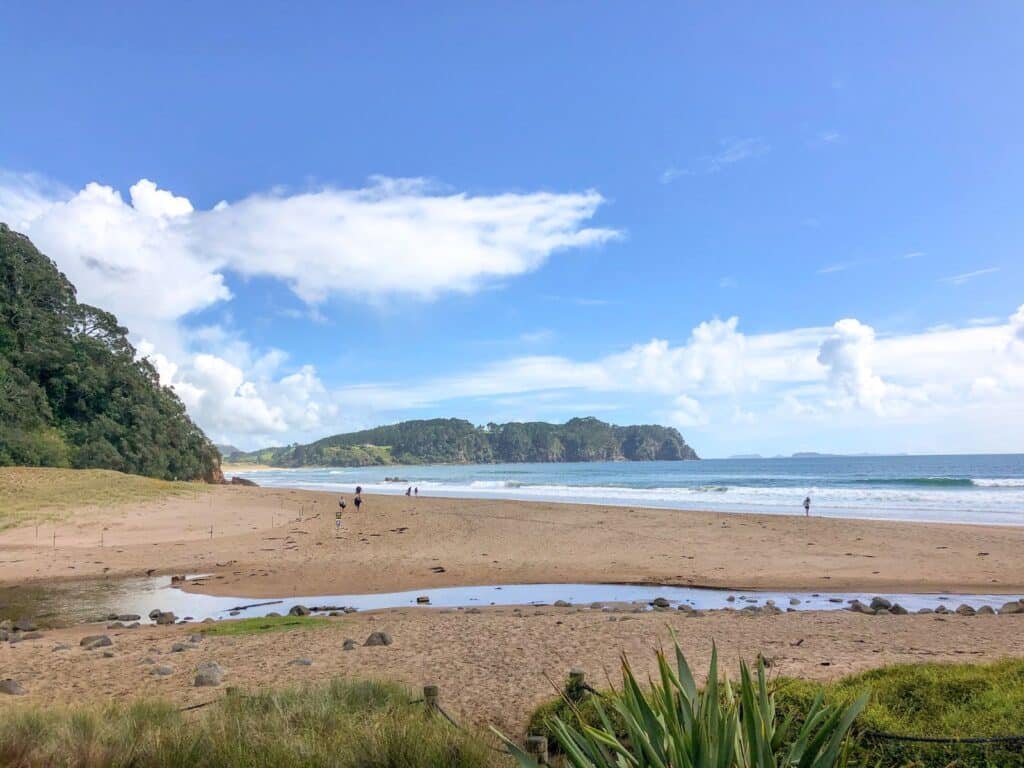 Hot Water Beach views in Coromandel