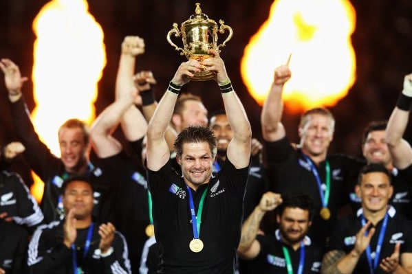 Richie McCaw after winning the 2011 Rugby World Cup