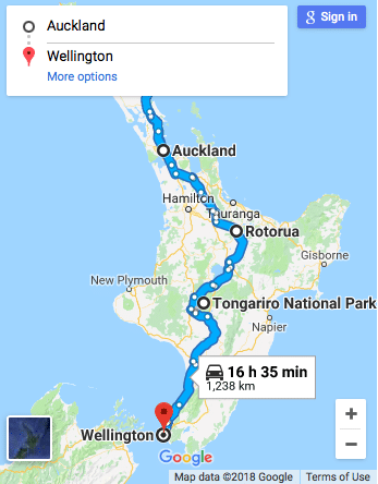North Island Google Map