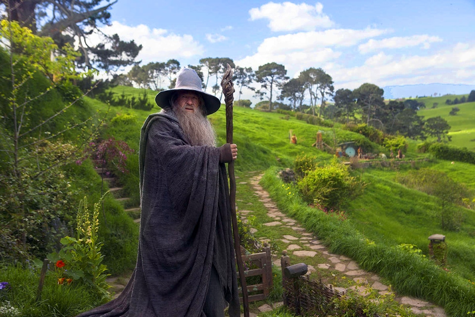 Gandalf the Wizard at Hobbiton