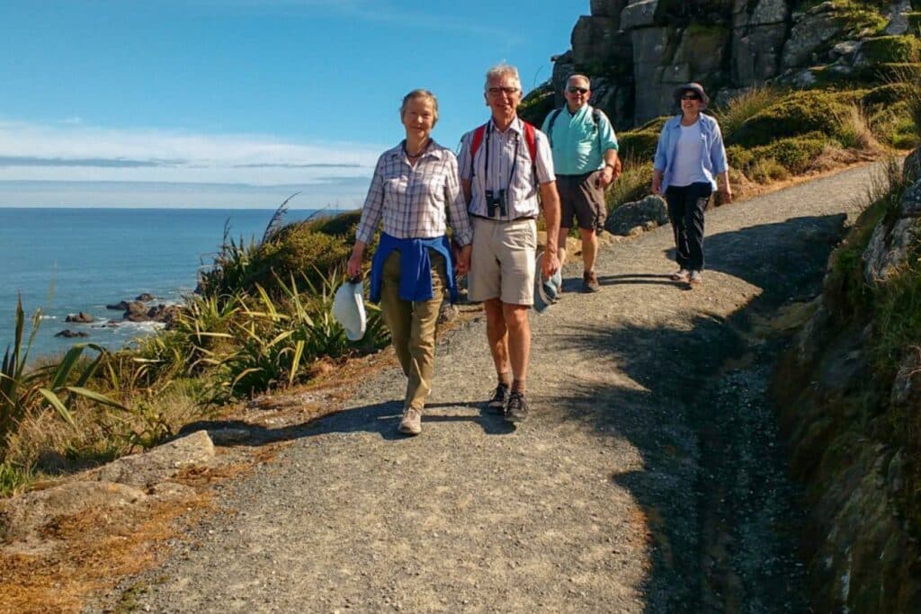 Walkers on the Cape Foulwind Track