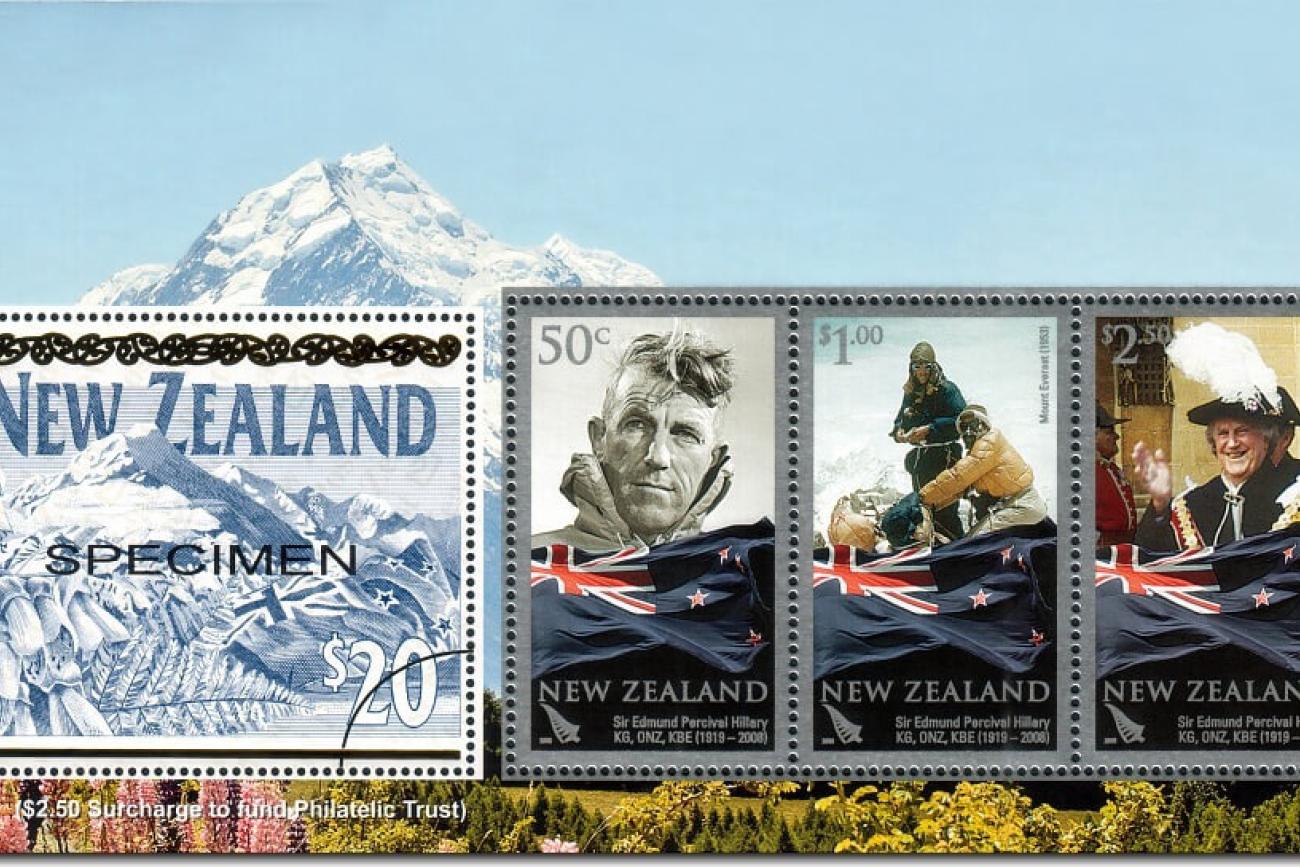 Sir Edmund Hillary postage stamps