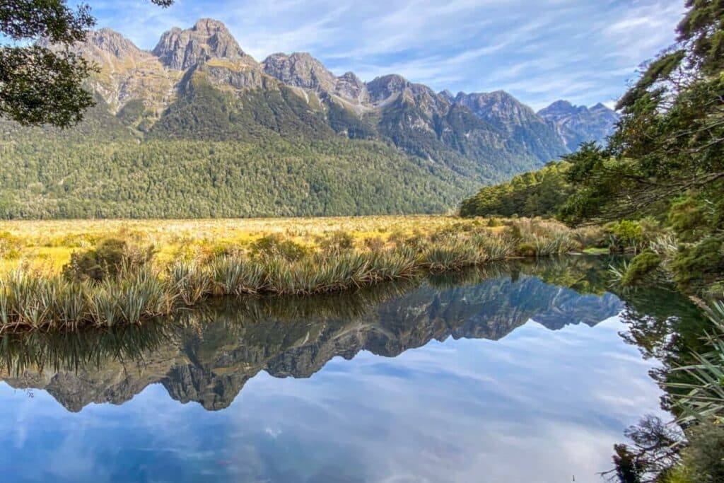Mirror Lakes on the Milford Road