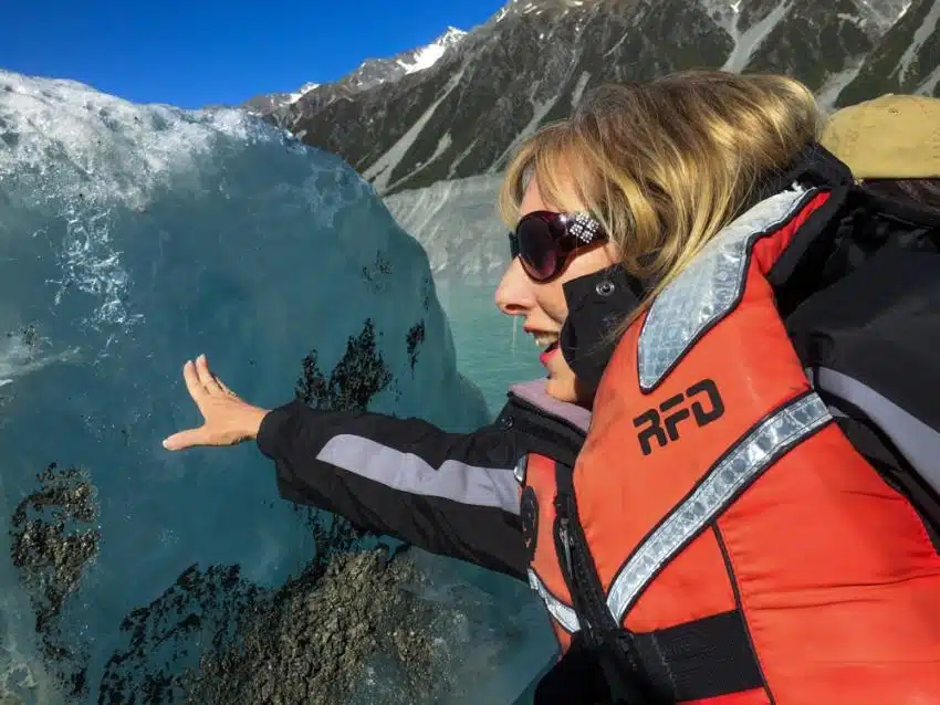 Exploring Tasman Glacier