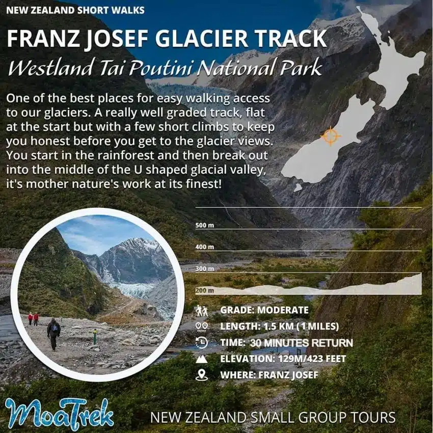 Franz Josef Glacier view - a short 30 minute walk