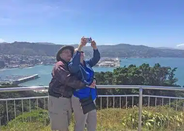 Selfie at the Mt Victoria Lookout - Wellington New Zealand