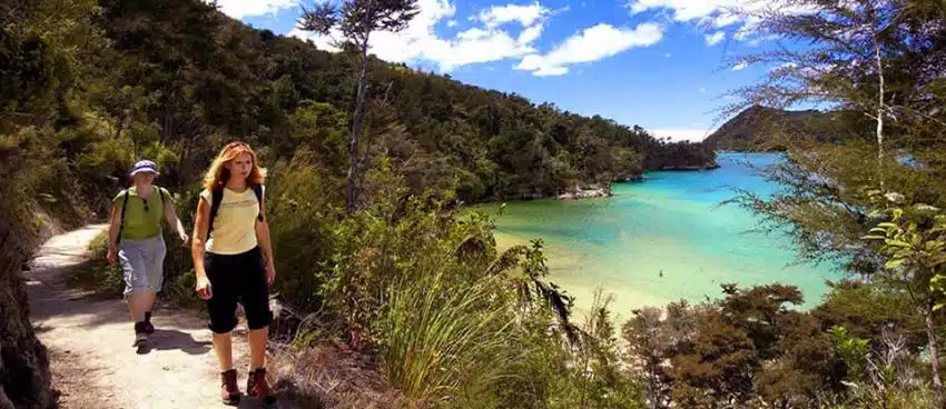 Walking on the coastal track - Abel Tasman National Park Tours
