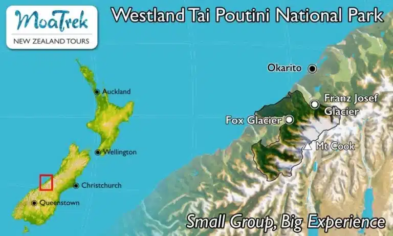 Westland Tai Poutini National Park Location Map